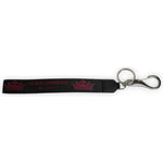 Dolce & Gabbana Black Nylon Logo DG Crown Men's Holder Keychain Keyring SMY10700