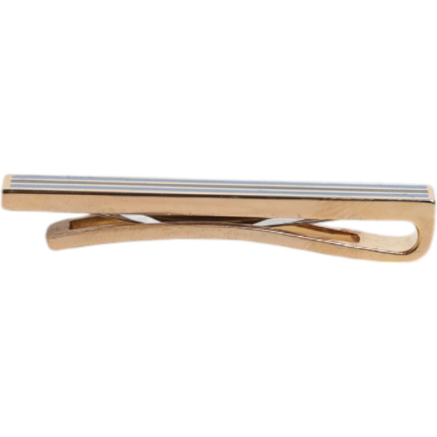 Dolce & Gabbana Gold Tone Brass Logo Branded Tie Clip Bar SMY10642