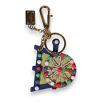 Dolce & Gabbana Multicolor Gold Tone Carretto Keychain Keyring SMY10762
