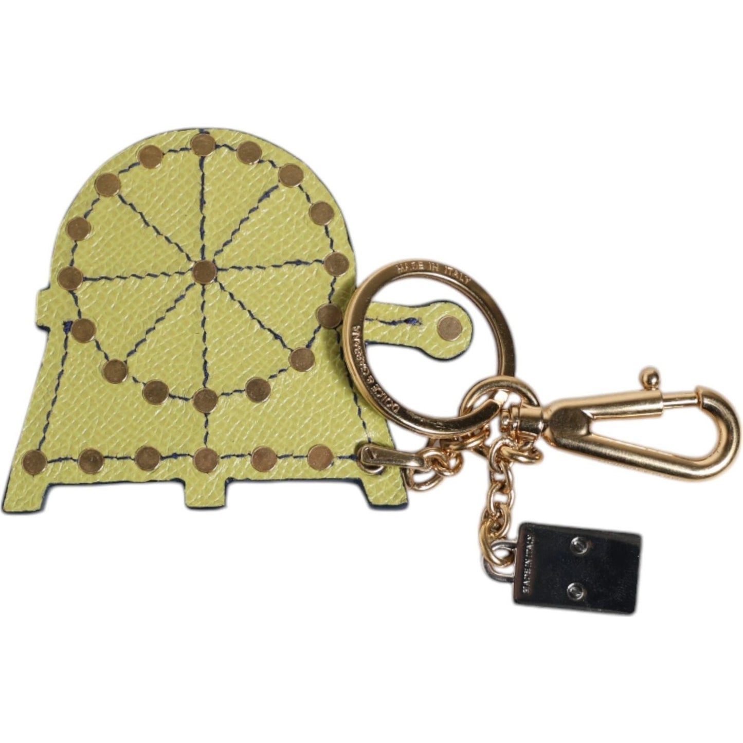 Dolce & Gabbana Multicolor Gold Tone Carretto Keychain Keyring SMY10762