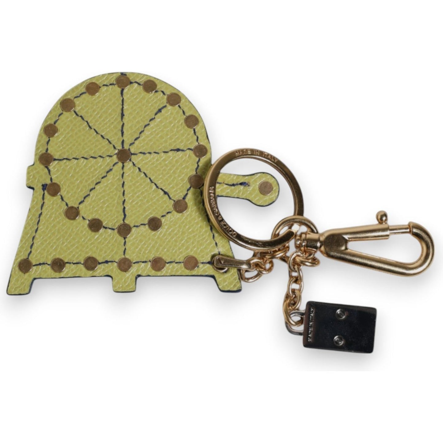 Dolce & Gabbana Multicolor Gold Tone Carretto Keychain Keyring SMY10762