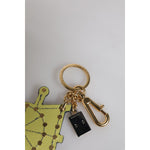 Dolce & Gabbana Multicolor Gold Tone Carretto Keychain Keyring SMY10762