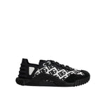 Dolce & Gabbana Black Logo Lace Up Low Top NS1 Sneakers Shoes MV7196-41