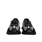 Dolce & Gabbana Black Logo Lace Up Low Top NS1 Sneakers Shoes MV7210-44