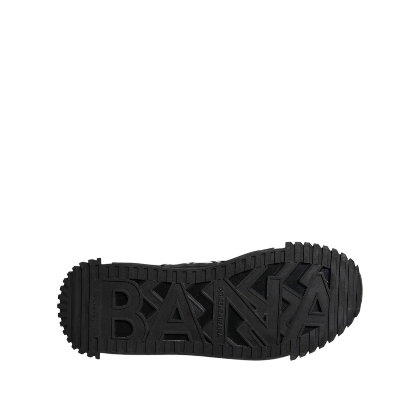 Dolce & Gabbana Black Logo Lace Up Low Top NS1 Sneakers Shoes MV7210-44