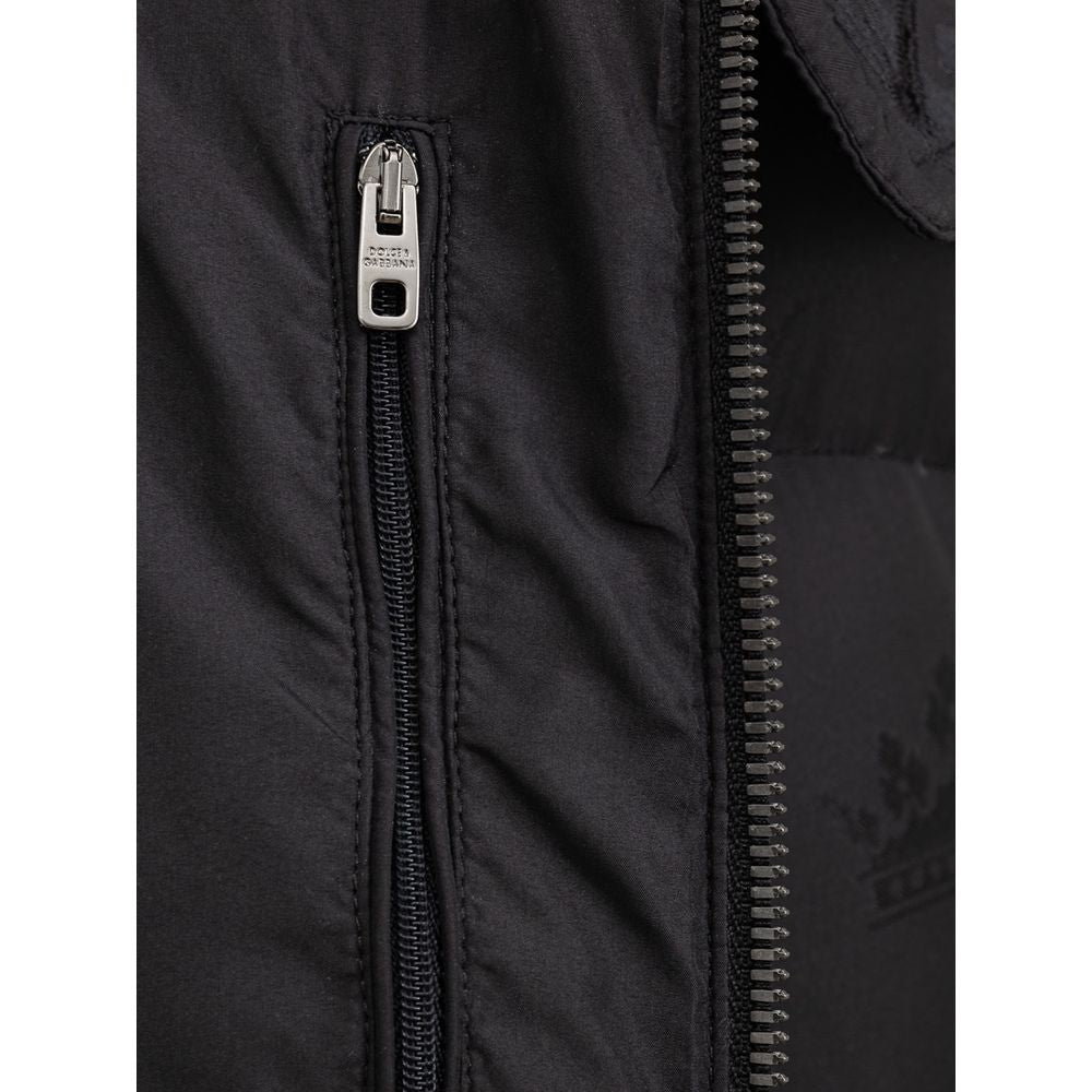 Dolce & Gabbana Black Cotton Jackets & Coat DO-8335676-IT50 | L