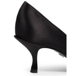 Dolce & Gabbana Black Viscose Pump DO-8221676-EU38.5/US8.5