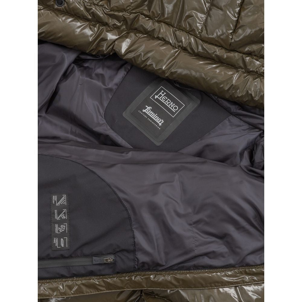 Herno Green Polyamide Jackets & Coat HE-7443674-IT42|M