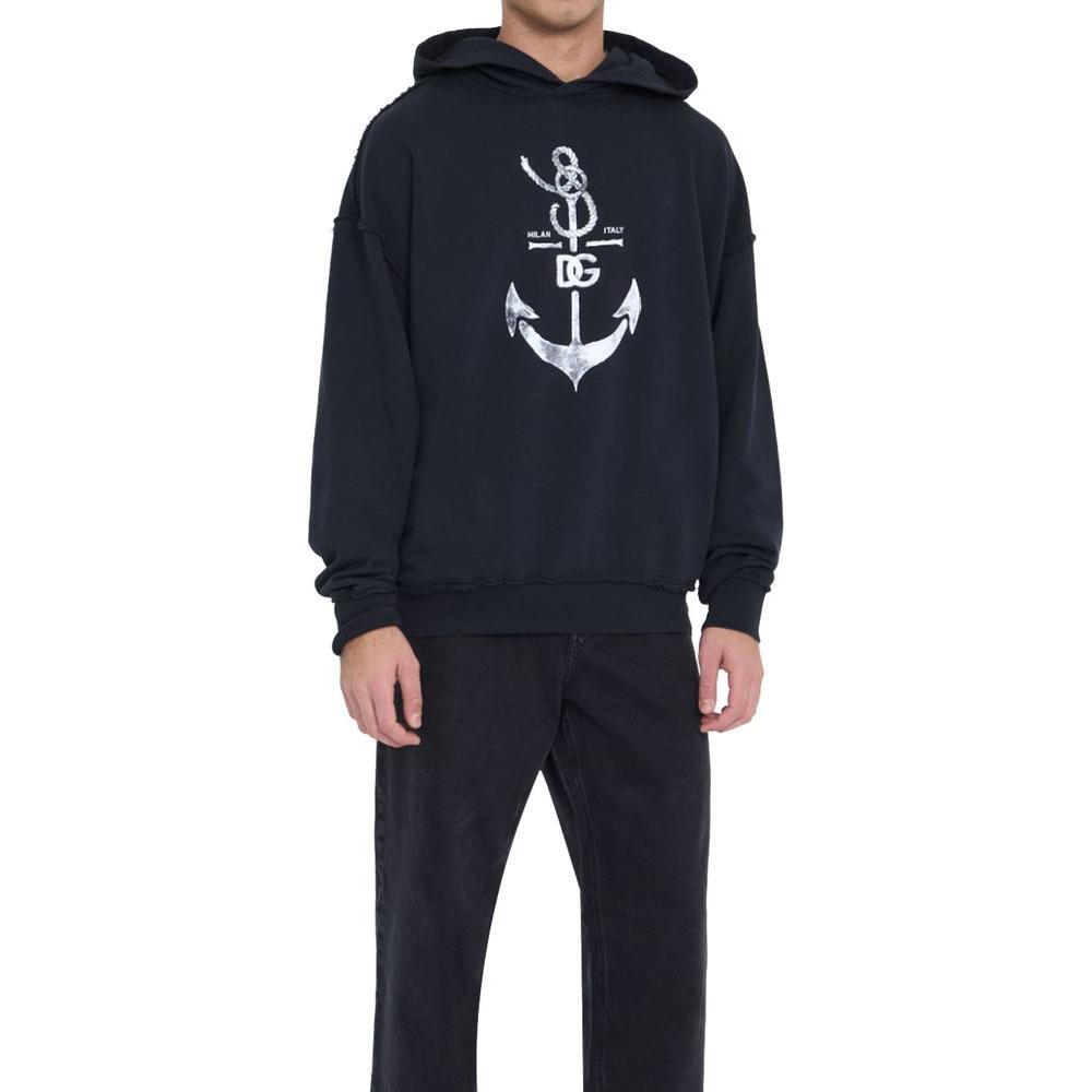 Dolce & Gabbana Blue Cotton Sweatshirt DO-7579673-L
