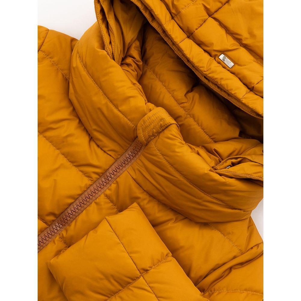 Herno Yellow Polyamide Jackets & Coat HE-7450669-IT42|M