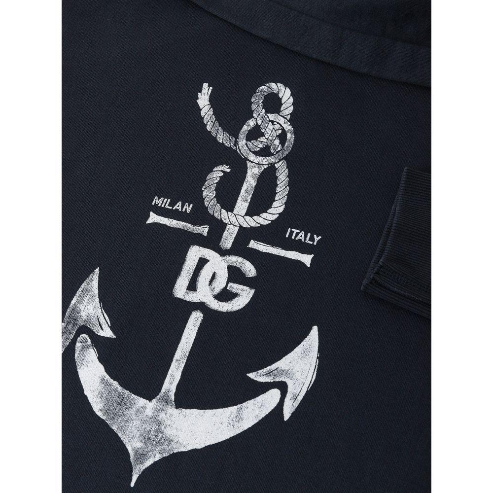 Dolce & Gabbana Blue Cotton Sweatshirt DO-7579673-L