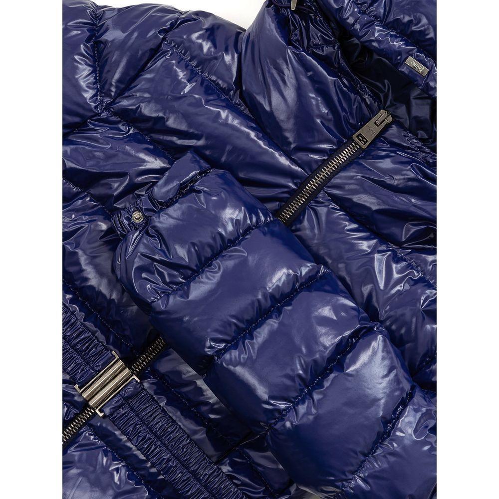 Herno Blue Polyamide Jackets & Coat HE-7492673-IT42|M