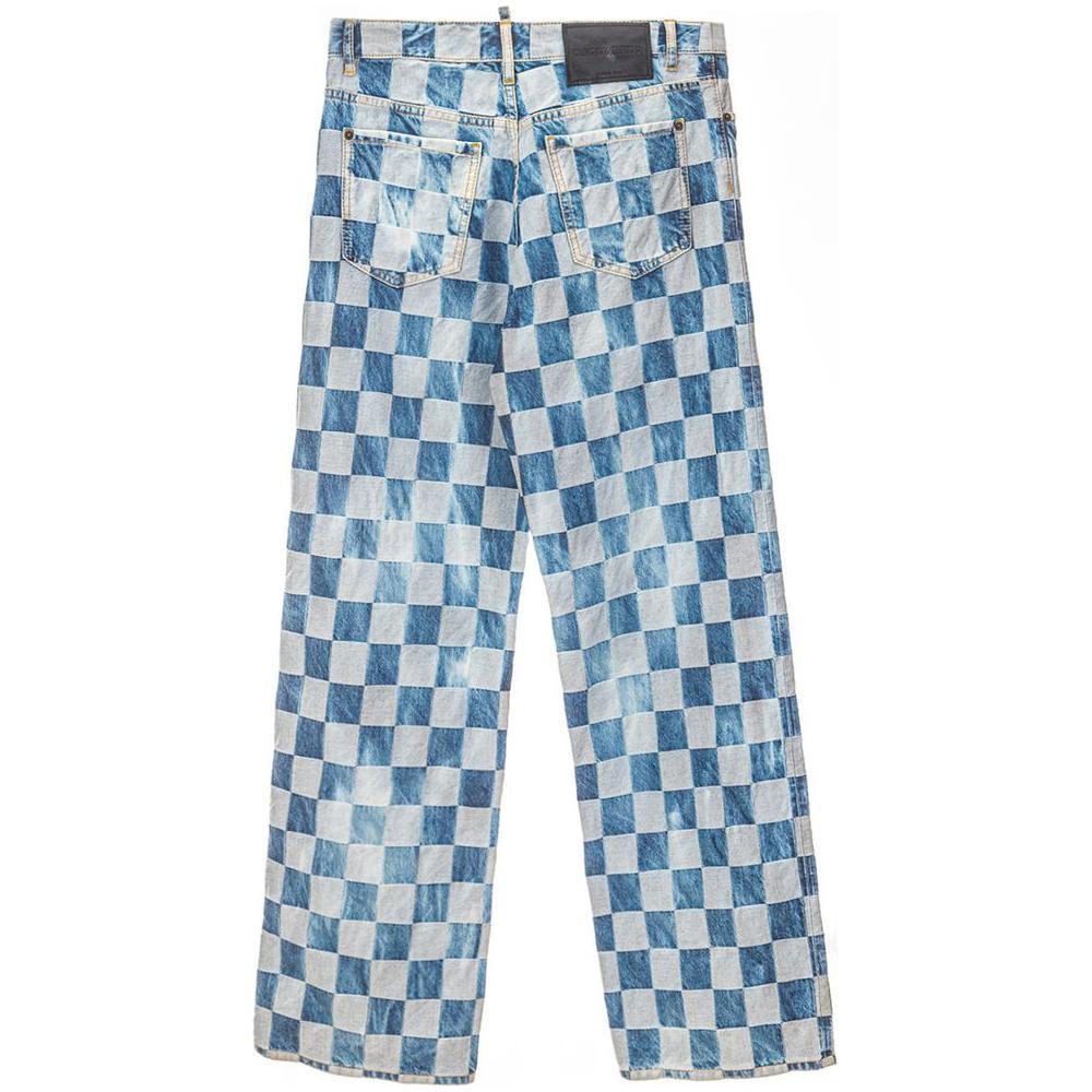 Dsquared² Blue Cotton Relaxed Fit Jean DS-5247673-IT40|S