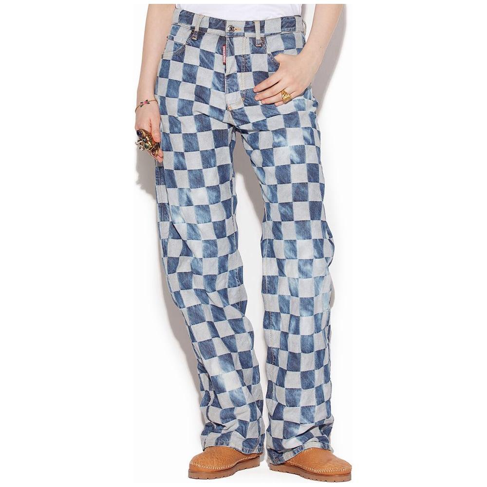 Dsquared² Blue Cotton Relaxed Fit Jean DS-5247673-IT40|S