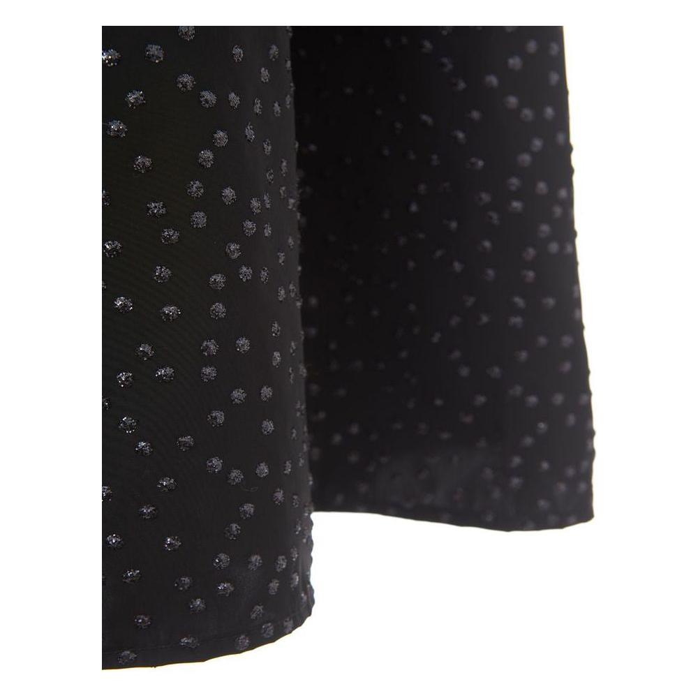 Lardini Elegant Black Polyethylene Midi Skirt LA-1101676-IT40|S