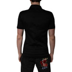 Dolce & Gabbana Black Cotton Collared Polo T-shirt TSH86467-48