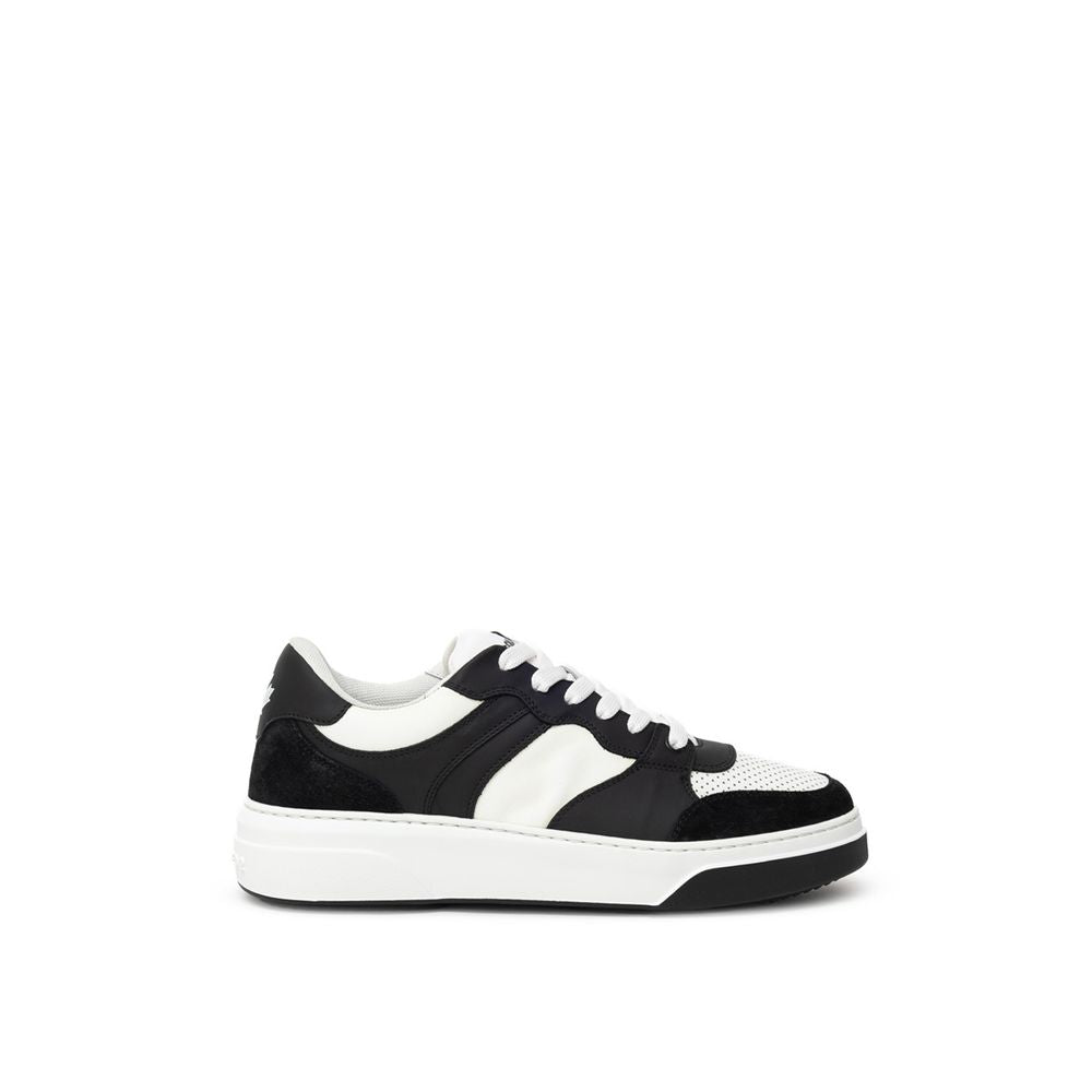 Dsquared² Black And White Leather Sneaker DS-915466620009954-EU39/US6