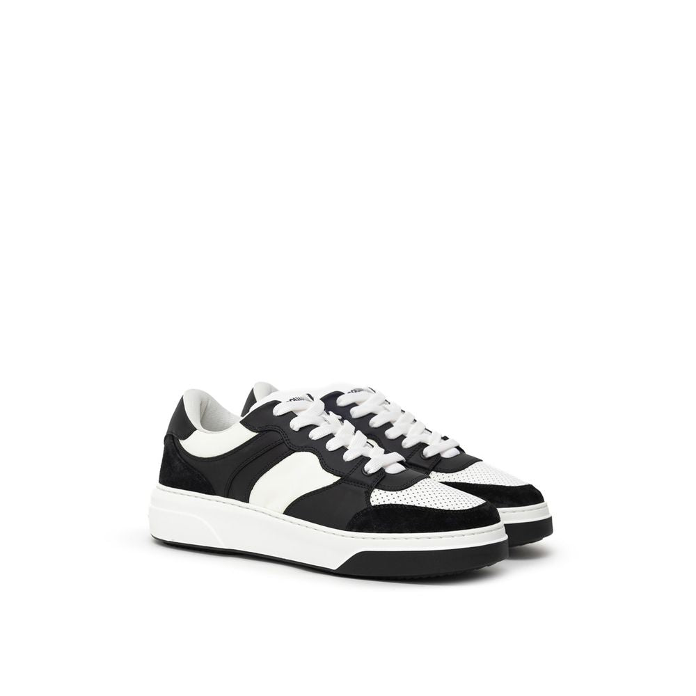 Dsquared² Black And White Leather Sneaker DS-915466620009954-EU39/US6
