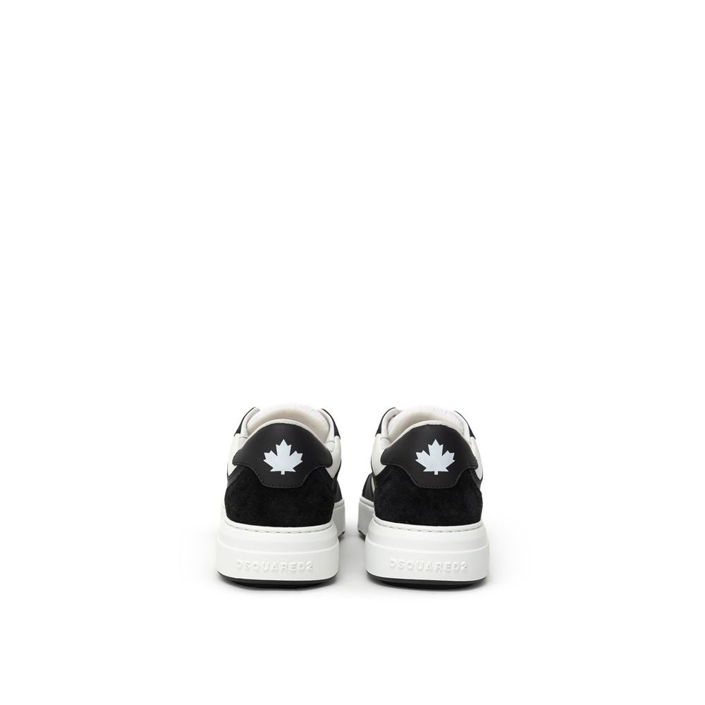 Dsquared² Black And White Leather Sneaker DS-915466620009954-EU39/US6