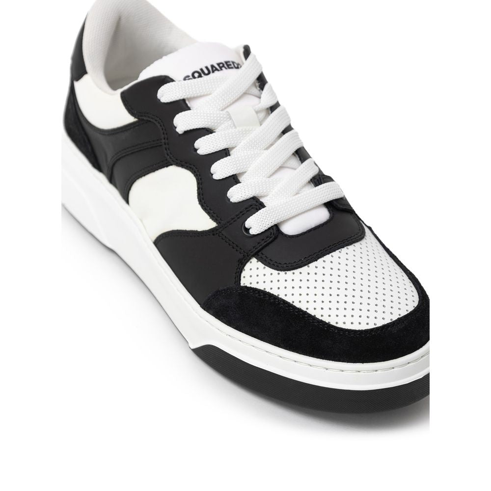 Dsquared² Black And White Leather Sneaker DS-915466620009954-EU39/US6