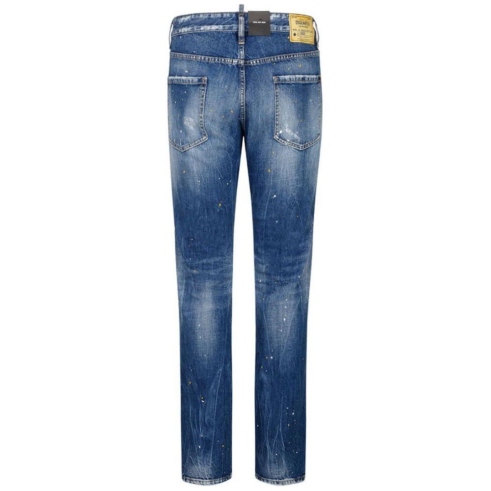 Dsquared² Blue Cotton Jeans & Pant DS-15246-IT48 | M