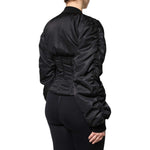 Dolce & Gabbana Black Nylon Full Zip Bustier Corset Jacket JKT41370-36