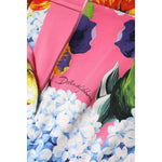 Dolce & Gabbana Multicolor Floral Print High Waist Midi Skirt SKI2126-40