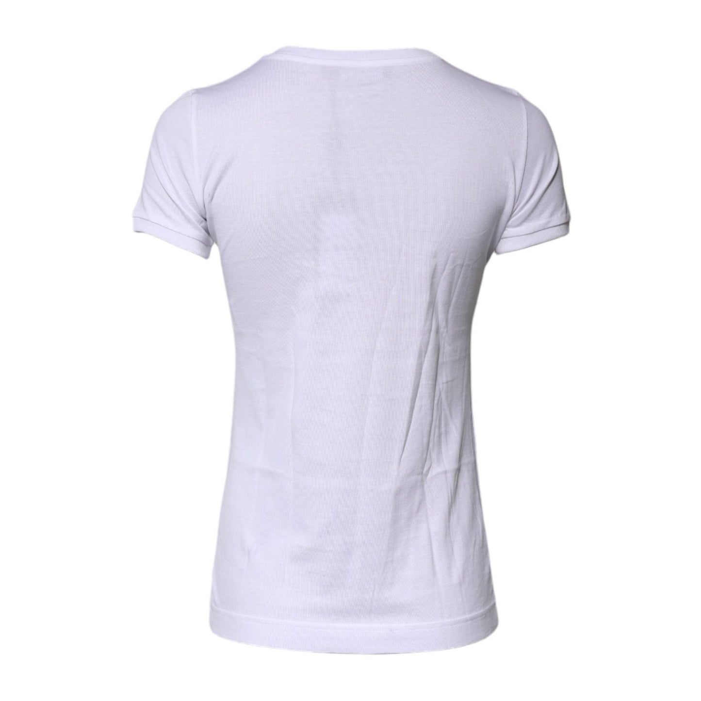Dolce & Gabbana White #DGFAMILY Cotton Embroidery T-shirt