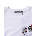 Dolce & Gabbana White #DGFAMILY Cotton Embroidery T-shirt