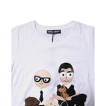 Dolce & Gabbana White Cotton #DGFAMILY Embroidery T-shirt TSH87276-36
