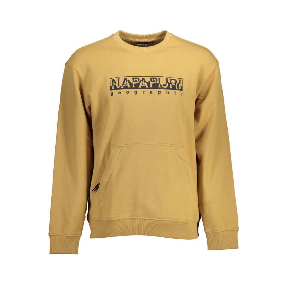 Napapijri Beige Cotton Men Sweater NA-11362-XL