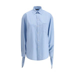 Balenciaga Striped Shirt 1728,2,3,72470364320,Balenciaga,Clothing,Light Blue,New with tags,Shirts - Women - Clothing,Women,Women - Clothing Balenciaga BA-830990TSO253965-2