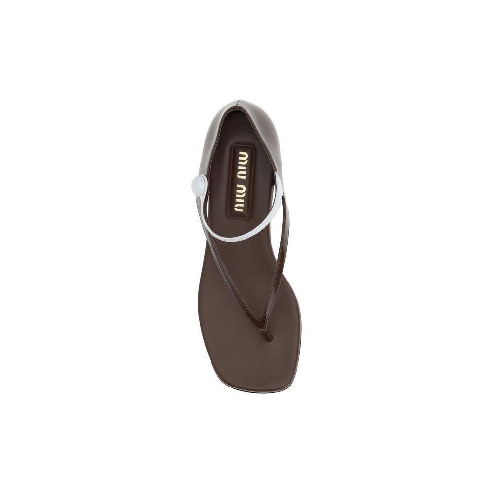 Miu Miu Thong Sandals MI-5Y468EF01006EF0SWS-EU38/US8