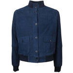 Emilio Romanelli Blue Calfskin Men Bomber Jacket EM-15261-IT42|M