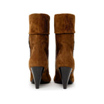 Saint Laurent Brown Suede Leather Boot SA-8774664-EU37/US7