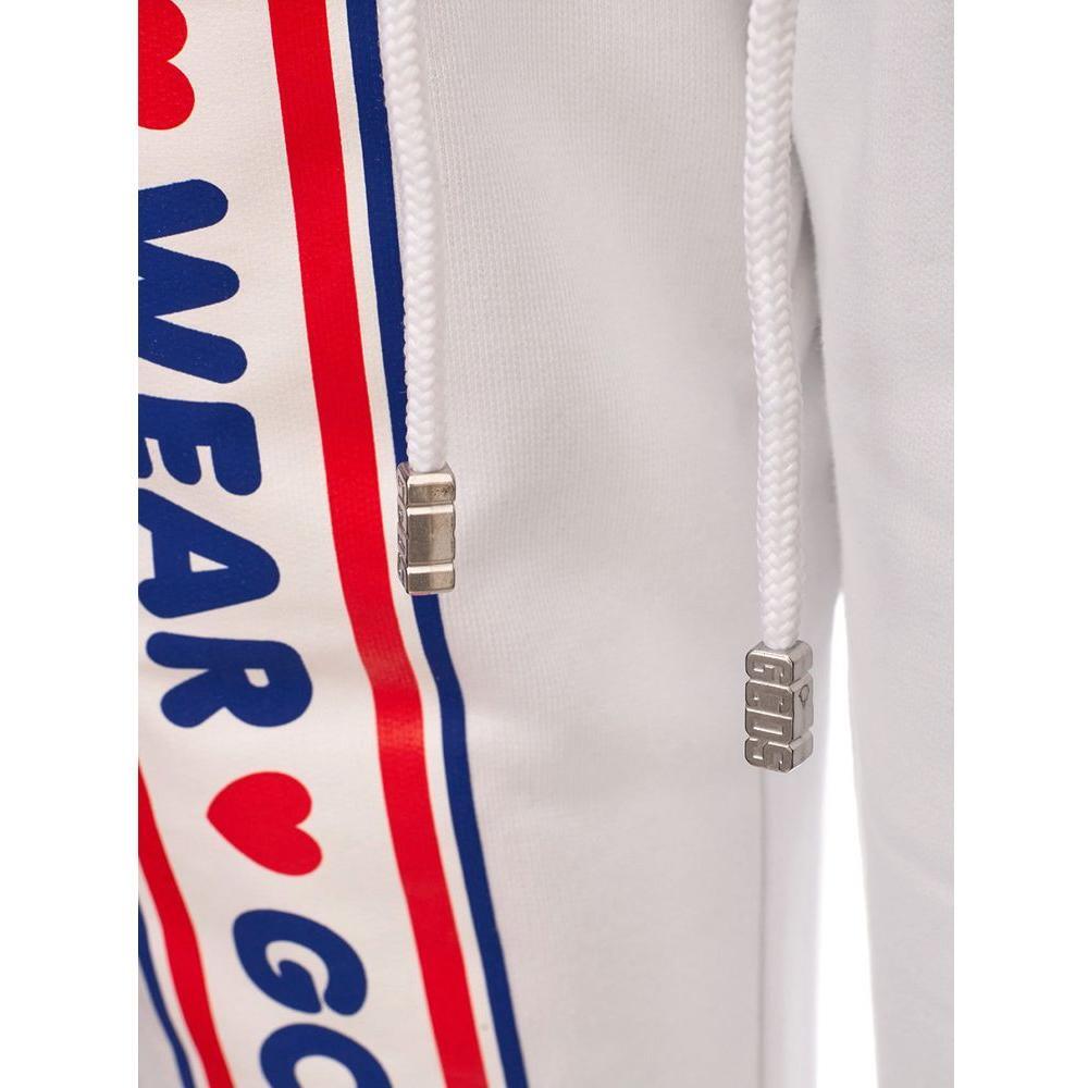 GCDS White Cotton Joggers Workout Pant GC-1747666-M