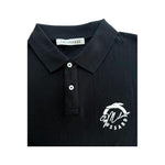 Trussardi Beachwear Black Cotton Men Polo Shirt TR-24807-S