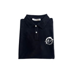 Trussardi Beachwear Black Cotton Men Polo Shirt TR-24807-S