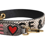 Dolce & Gabbana Multicolor DG AMORE Patch Bag Shoulder Strap WMB497