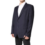 Dolce & Gabbana Black Wool Single Breasted Coat Blazer Suit JKT41307-58