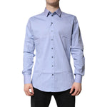 Dolce & Gabbana Light Blue Cotton SICILIA Dress Formal Shirt