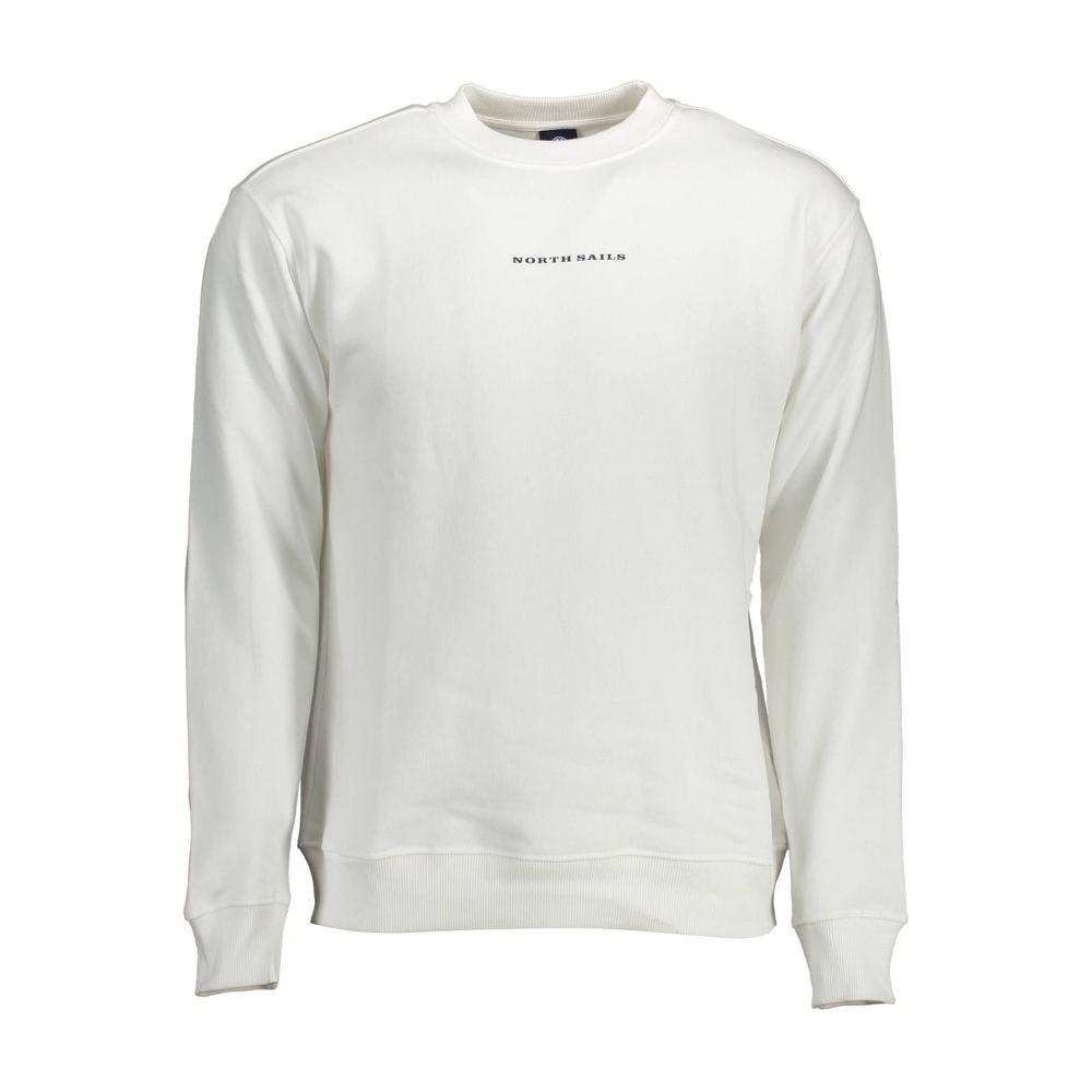 North Sails White Cotton Men Sweater NO-12585-XL