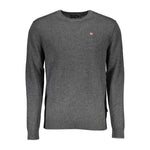 Napapijri Gray Wool Men Sweater NA-15756-S