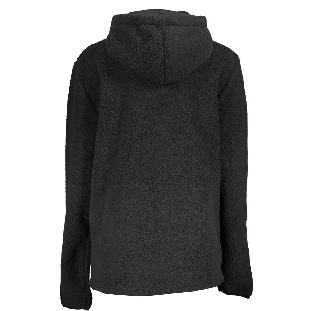 Norway 1963 Elegant Black Half Zip Hooded Sweatshirt NO-25561-XL
