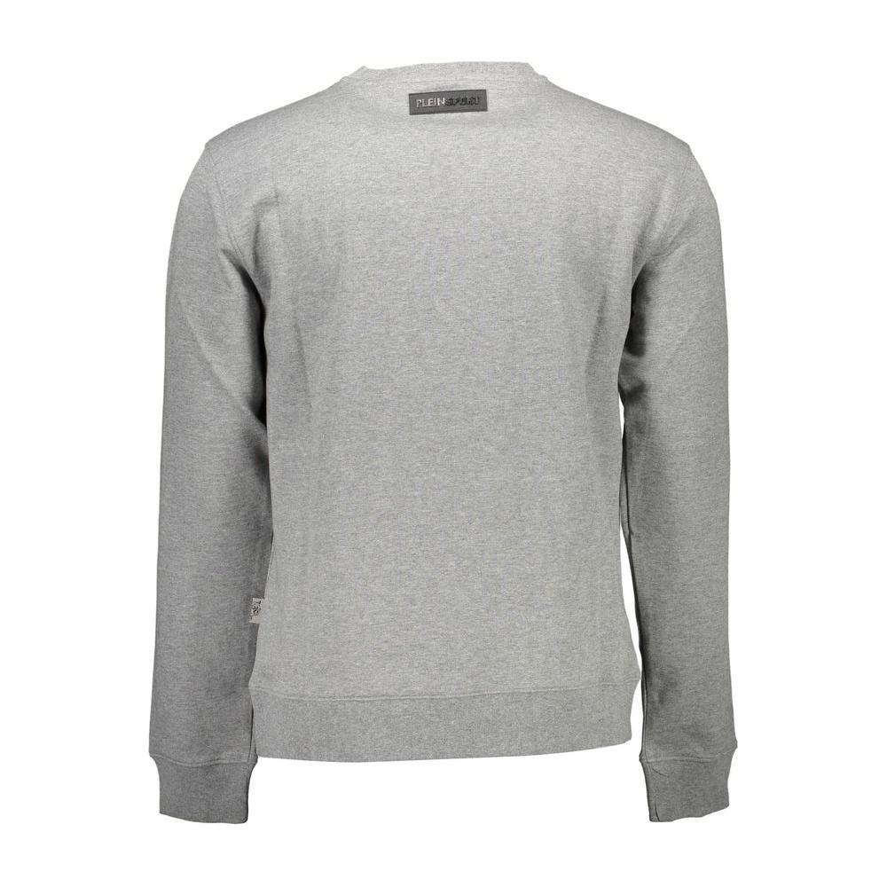 Plein Sport Gray Cotton Men Sweater PL-9572-S