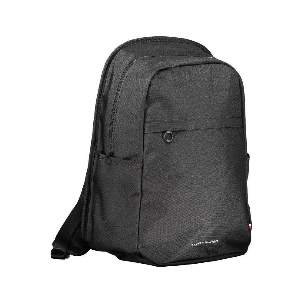Tommy Hilfiger Black Polyester Backpack TO-32184