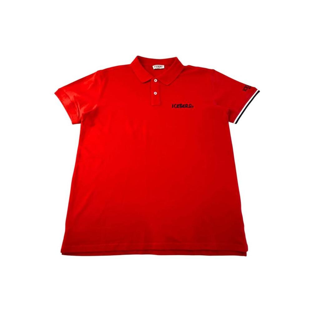 Iceberg Red Cotton Men Polo Shirt IC-24793-S
