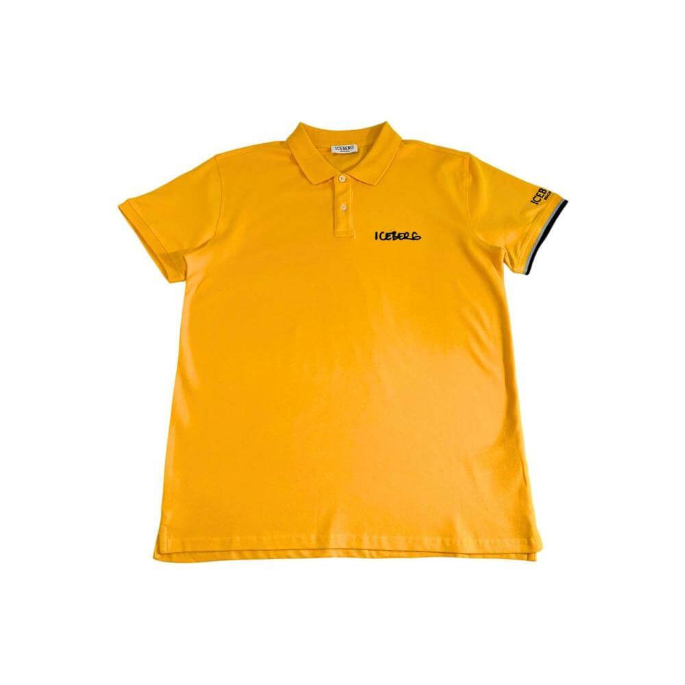 Iceberg Yellow Cotton Men Polo Shirt IC-24789-S