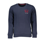 La Martina Chic Blue Crew Neck Embroidered Sweatshirt LA-27026-S