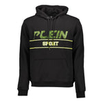 Plein Sport Black Cotton Men's Hooded Sweater PL-9576-XL